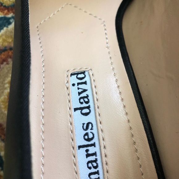 Brand new Charles David evening shoes fine leather upper - Picture 3 of 5
